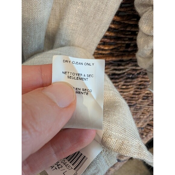 Karen Kane 100% Linen One Button Blazer Jacket Women Large Ruffles 3/4 Sleeves - Picture 8 of 8